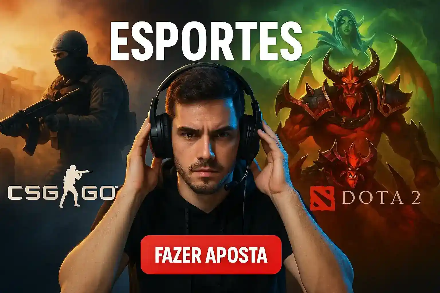 Apostas em eSports no 166Bet | CS2, DOTA 2 e Mais Mergulhe nas apostas de eSports no 166Bet. Um jogador focado representa a emoção de apostar nos seus jogos favoritos como CS2 e DOTA 2. Faça sua aposta!